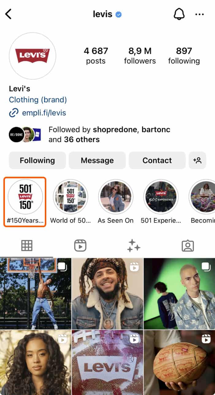 levi's instagram